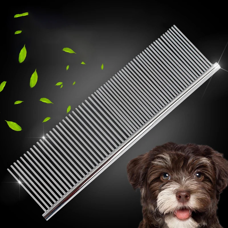 

Расческа для груминга собак, редкая и плотная двухзубная щетка для ухода за волосами