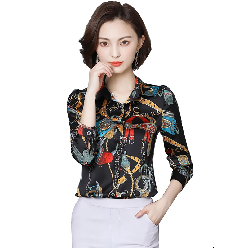 Женские блузки с принтом отпечатка пальца длинным рукавом женские футболки