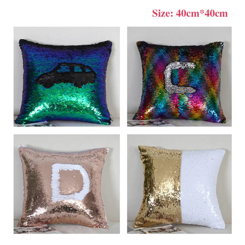 Fuwatacchi наволочка с блестками Русалочки Волшебная сияющая улыбка декоративная