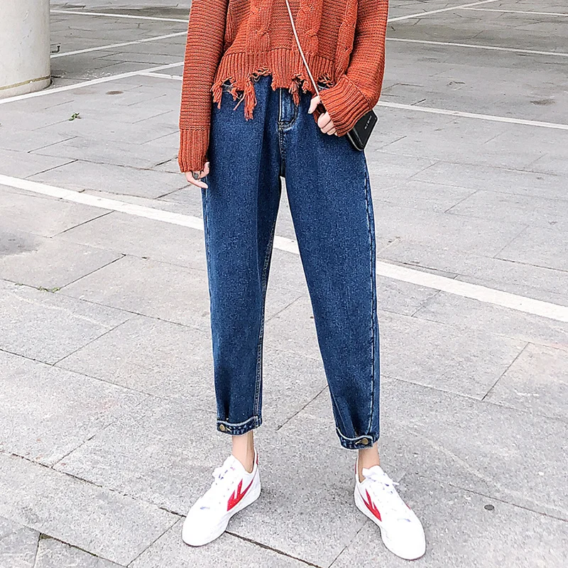 Толстые джинсы с флисовой подкладкой женская зимняя верхняя одежда в Корейском