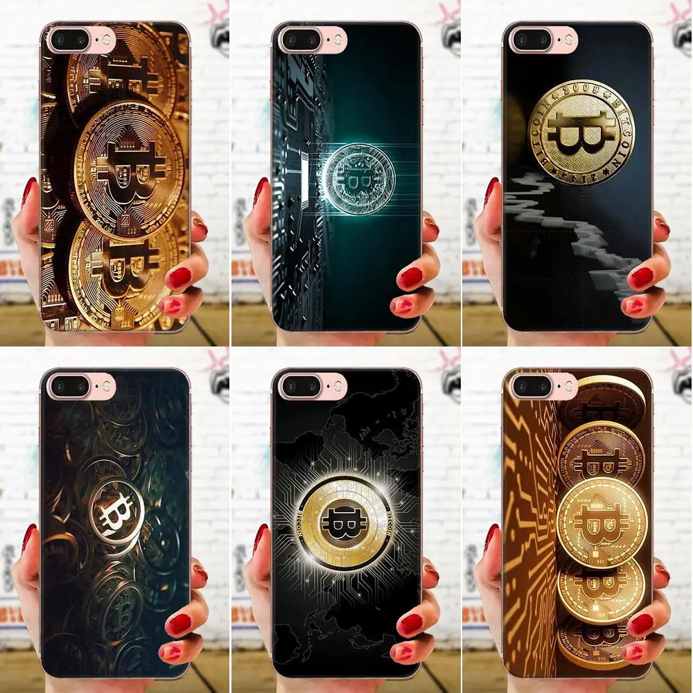 Мягкие лучшие чехлы для Apple iPhone 4 4S 5 5C 5S SE SE2 6S 7 8 11 Plus Pro X XS Max XR Bitcoin Gold | Мобильные
