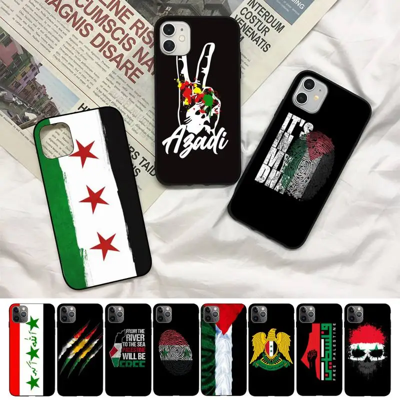 

Syria Flag Phone Case for iphone 13 8 7 6S Plus X 5S SE 2020 XR 11 12 mini pro XS MAX