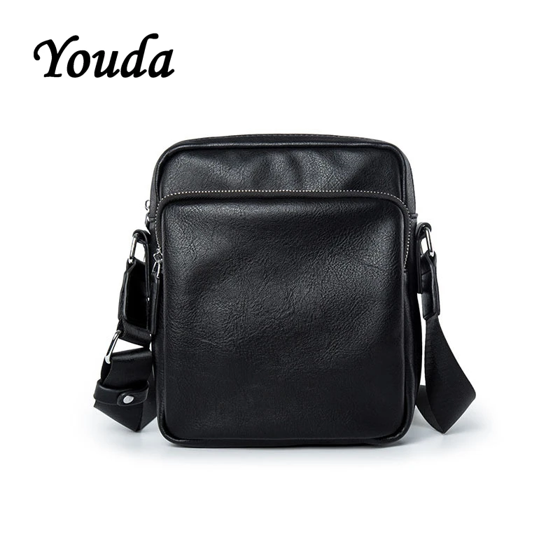 Модная однотонная вместительная сумка Youda через плечо из искусственной кожи