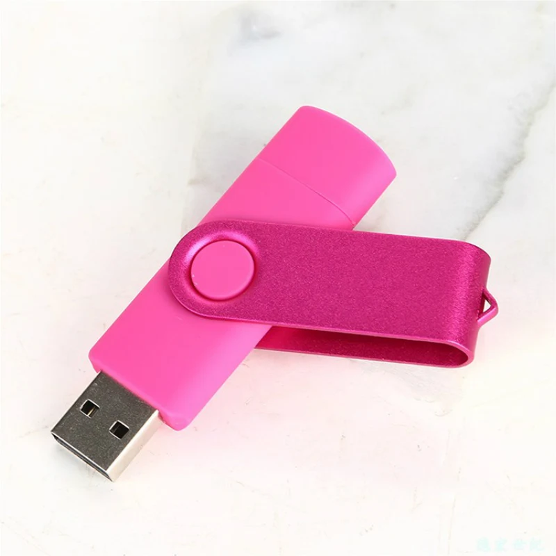 Изготовленный На Заказ Логотип Двойной Применение Android OTG USB флеш накопитель