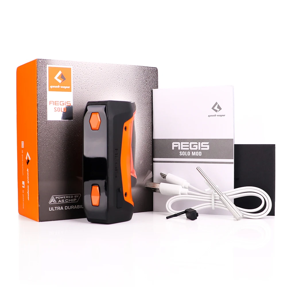 GeekVape Aegis Solo mod 18650 100 Вт Box MOD fit Cerberus Subohm Tank Tengu RDA VS aegis mini Mod|Моды для электронных