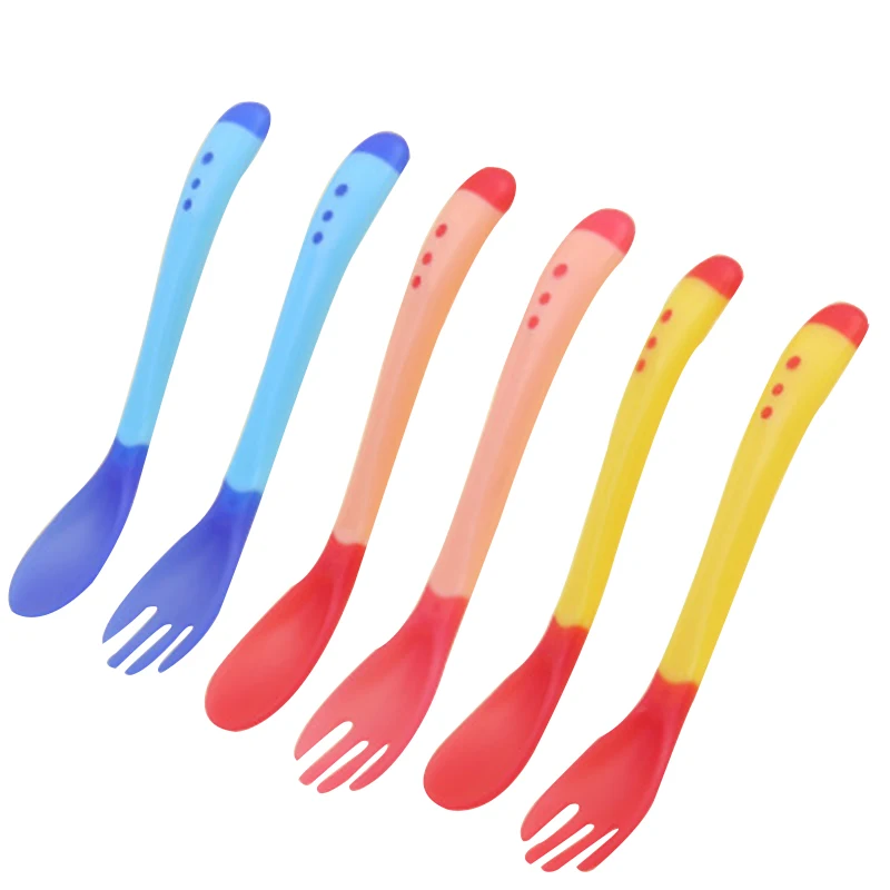 

4 цвета, детская ложка с датчиком температуры, ложка для детей, силиконовые ложки для мальчиков и девочек, детские ложки для кормления с чаше...