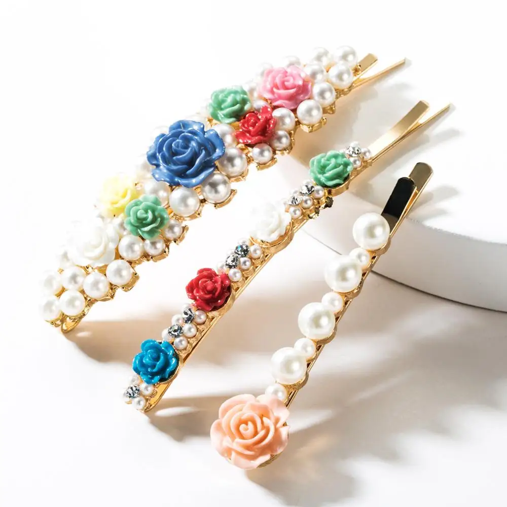 Цветная резиновая заколка для волос Find Me в форме цветка женщин сплав Стразы