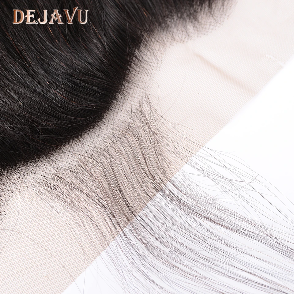 

Dejavu Straight Hair Closure Non-Remy 4x4 Middle Brown Lace Closure Brazilian Preplucked Swiss Lace Closure Human Hair Closure