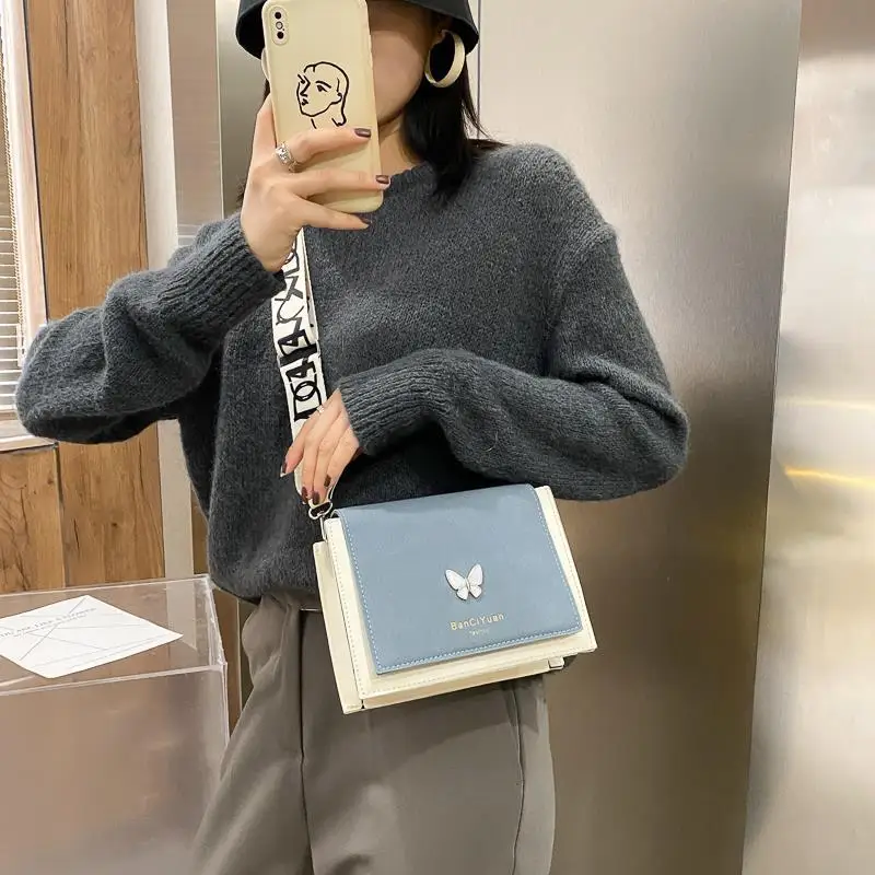 

Small Crossbody Bags for Women Pu Leather Matte Bow Female Cross Body Sling Bag Hasp Fashion