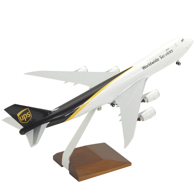 

Assembled Aircraft Model Boeing 747-8F UPS Cargo Model ABS Material B747 Airplane Model with Landing Gear Adult Collection Toys