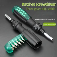 10 in 1 precision screwdriver set phillipsslottedtorx ratchet screwdriver bits adjustable home appliances repair hand tools