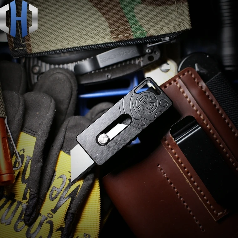 Two Step Paper Cutter Outdoor Field Survival Tool Knife Cut Open Express EDC Pocket Knife