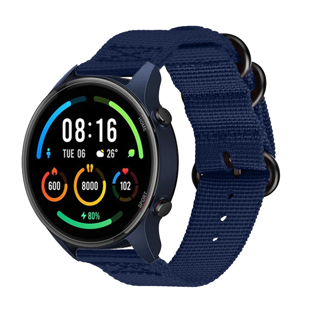 

Ремешок нейлоновый для Xiaomi MI Watch, быстросъемный спортивный браслет для наручных часов, 22 мм