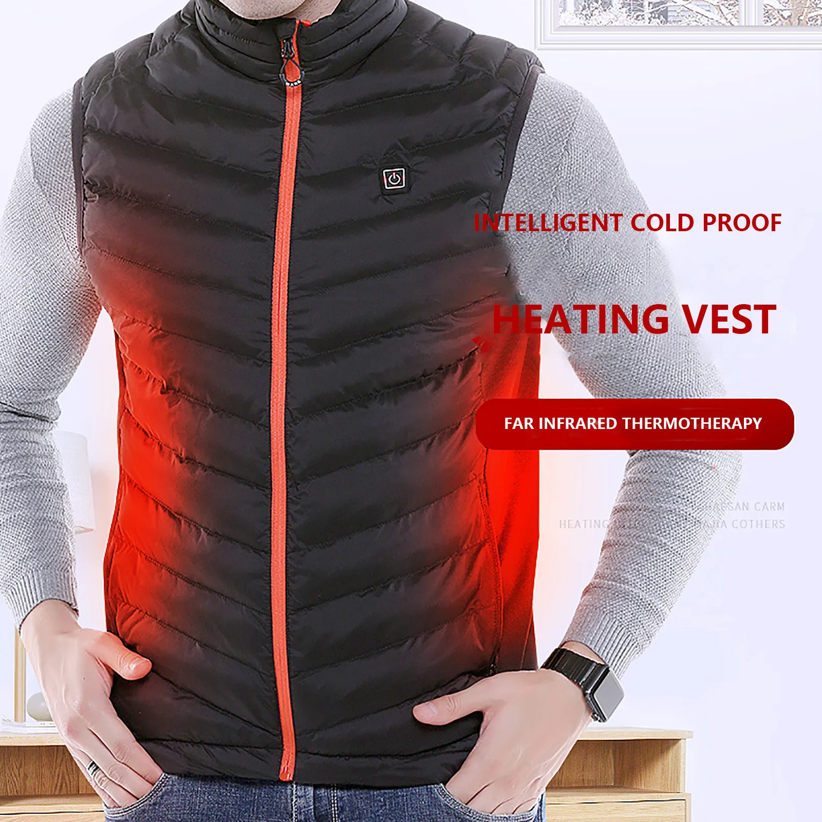 

9 Heated Zones Thermal Men Women Clothes Warm Winter Fashion Via Coat For Riding Skiing Fishing Usb Charging Heatable Jackets
