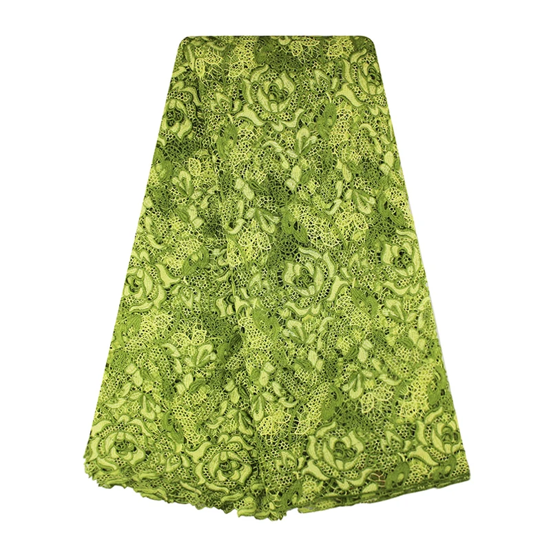 Гипюровая кружевная ткань с цветами Bestway вышивкой из тюля Королевского синего