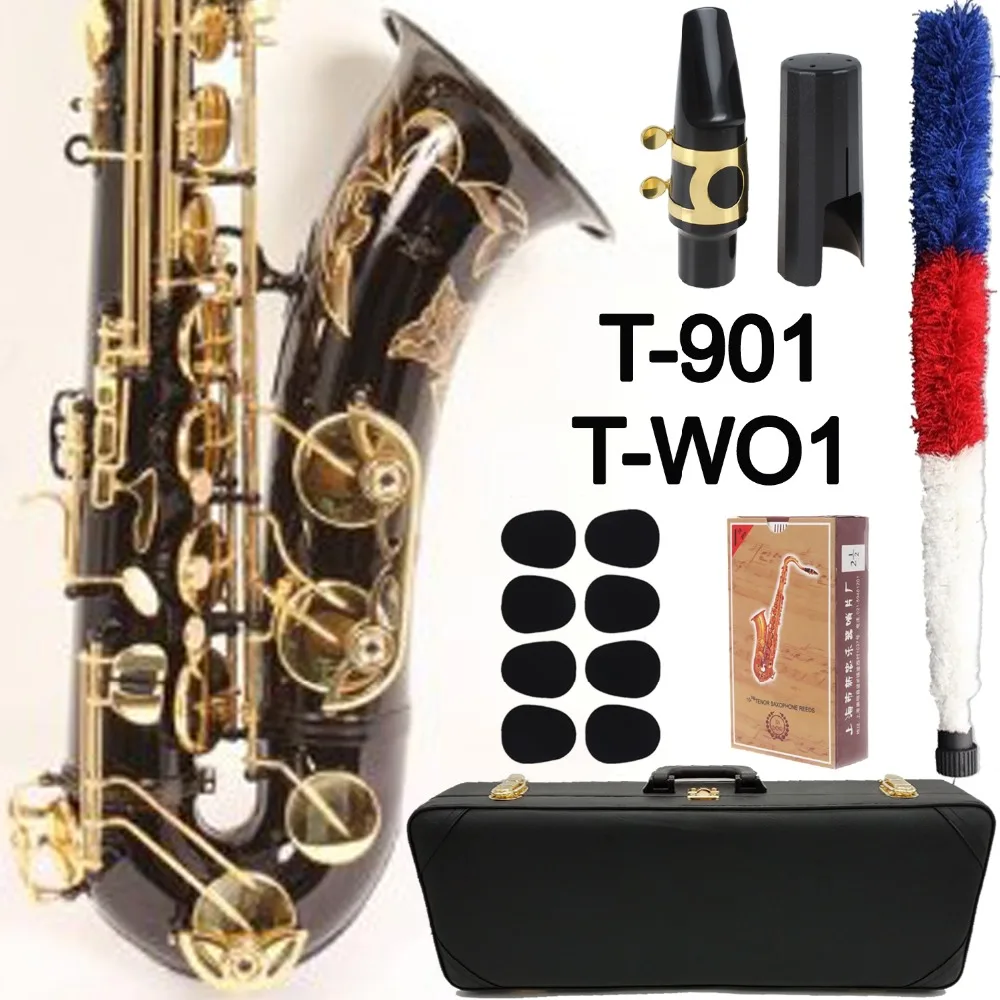 

MFC Tenor Saxophone T-901 T-WO1 Black Lacquer Sax Tenor Mouthpiece Ligature Reeds Neck Musical Instrument Accessories