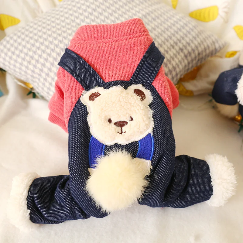 Одежда для собак PETCIRCLE четырехлапый медведь хлопковое пальто Комбинезоны
