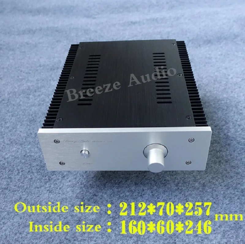 BRZHIFI BZ2107 серии двойной радиатор алюминиевый чехол для усилителя мощности