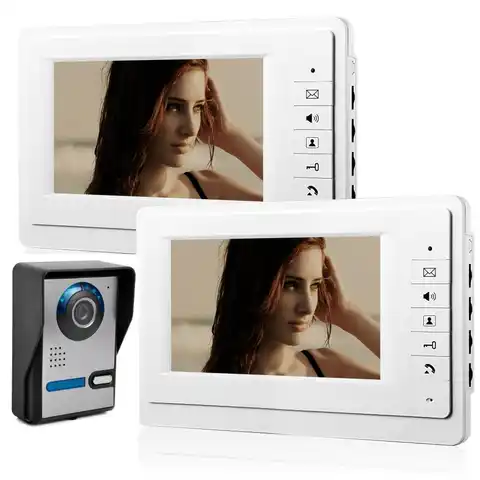 Видеодомофон SmartYIBA, 7-дюймовый внутренний монитор, домофон для частного дома, Домашняя безопасность, видеодомофон, дверной звонок