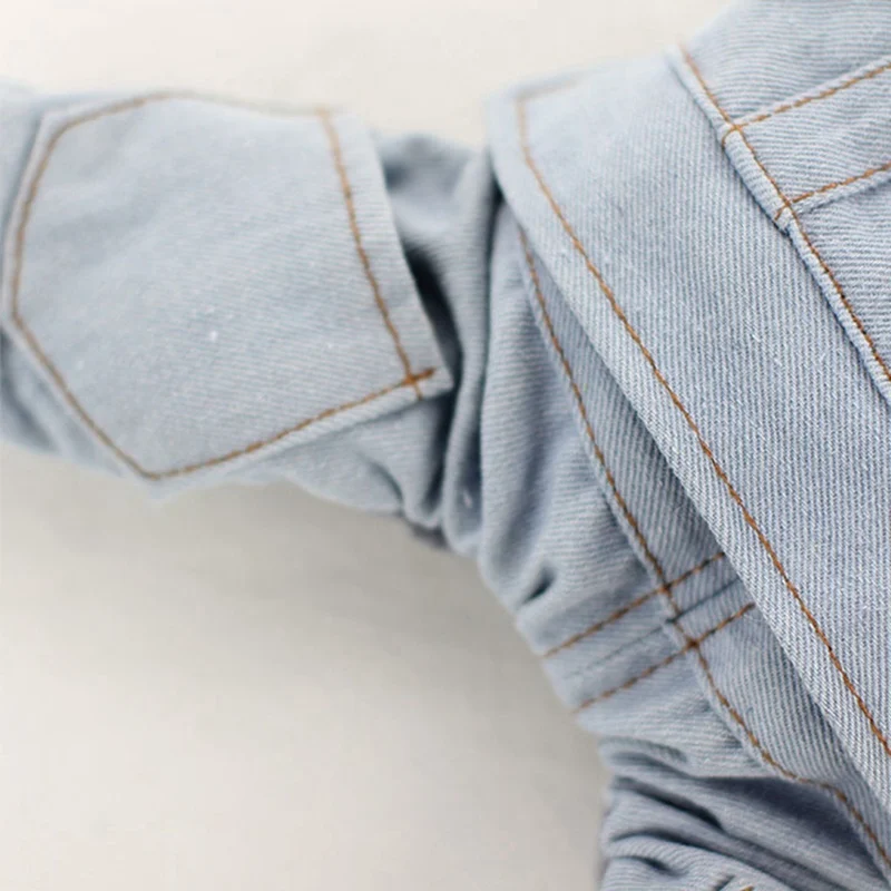 Pet утолщение 4 брюки с широкими штанинами теплая джинсовая куртка зима холодная