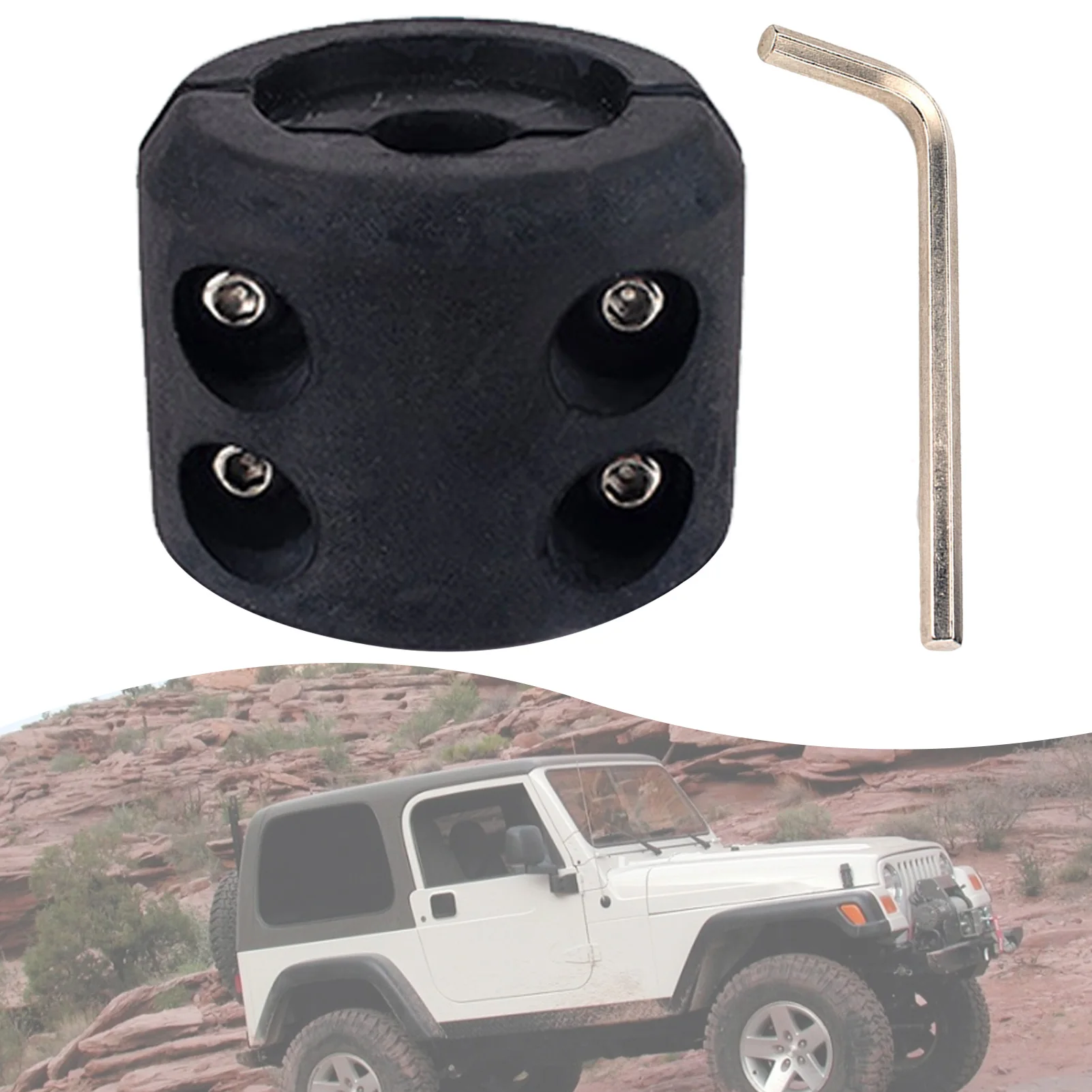 Winch Cable Hook Plug Rubber Cord Protector Suitable For Most ATV / UTV Winch Off-road Vehicles Winch Hook Stopper
