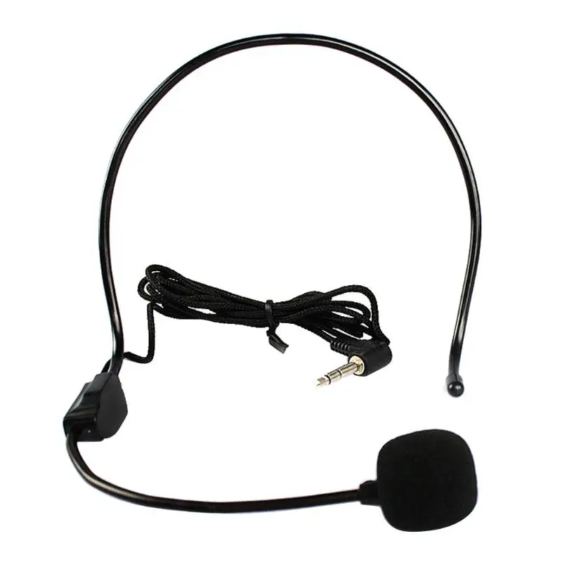 

Professional Headworn Wired Hands Free Headset Conference Microphone Mic System 3.5 mm Megaphone For Speaker Teacher Tour Guide