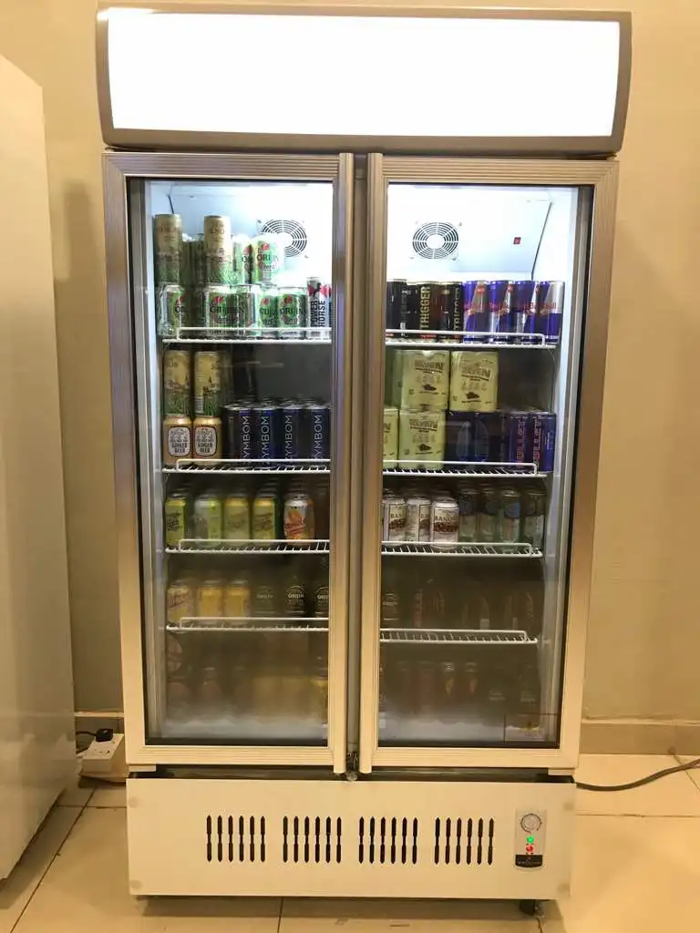 Стеклянный стеклянный для холодильника стеклянная дверь 488l вертикальный шкаф