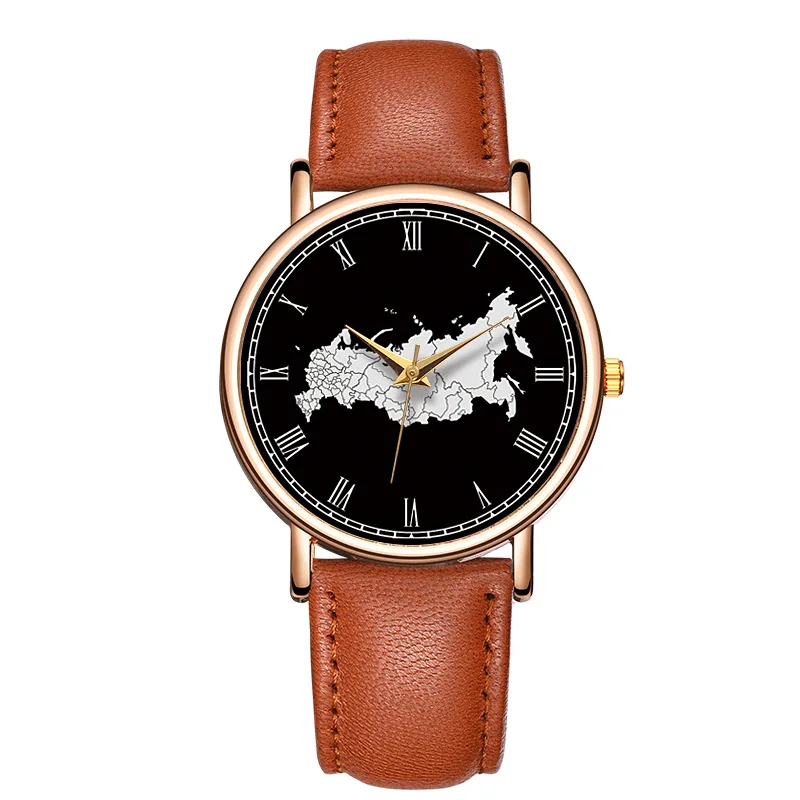 2020 новые модные часы для мужчин кварцевые с кожаным ремешком Мужские Businness