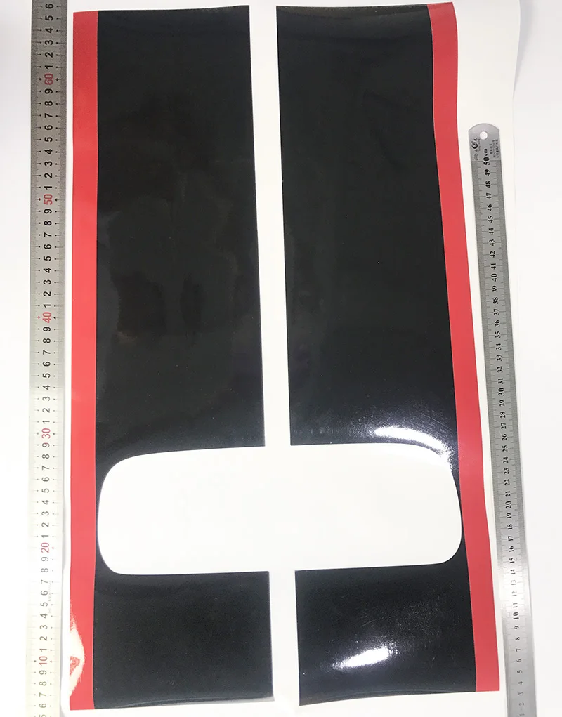 glossy black and red 1 шт. задняя дверная ручка Вставка задняя дверь графическая виниловая Автомобильная наклейка для isuzu dmax - Название цвета: glossy black and red