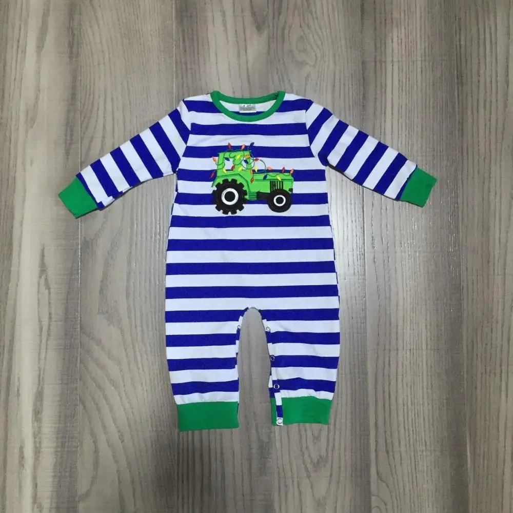 Одежда для маленьких мальчиков Детский комбинезон младенцев в синюю