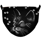 Косплей маски для Хэллоуина Маска На Рот Mascarillas Cute Cat Print Face Mask для детей 4-12 лет