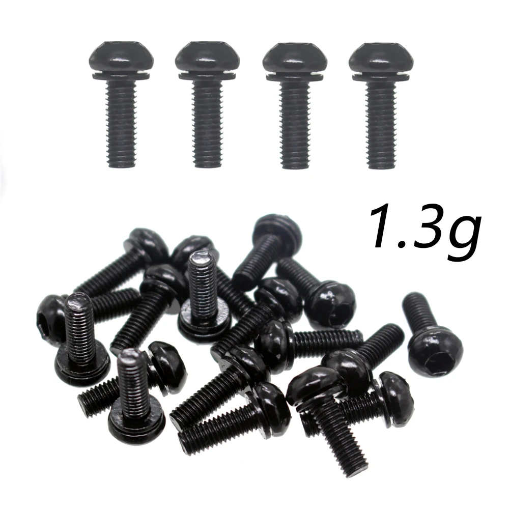 

Bicycle bottle cage fixing screw ultra light 1.3g M5 Aluminium Alloy Hex Socket Tapping Screws