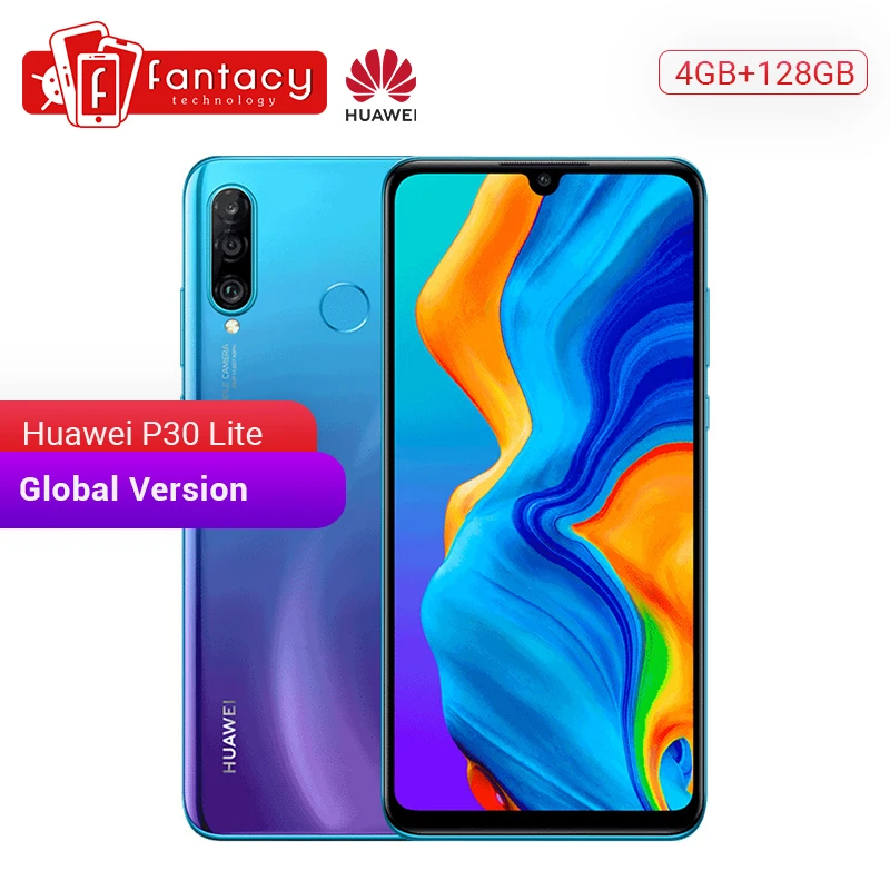 Глобальная версия huawei P30 Lite 4 Гб 128 Гб Смартфон 24 МП Тройная камера s 32 МП фронтальная камера 6,15 ''полный экран Kirin 710 18 Вт QC