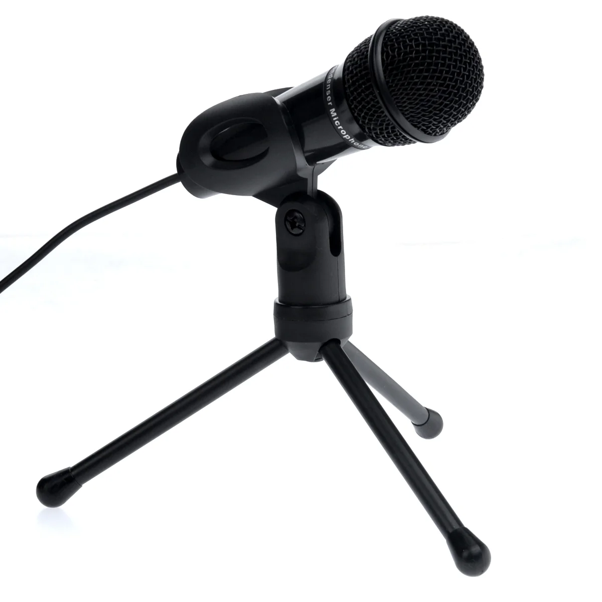

SF-910 Portable 3.5mm Stereo Condenser Recording Microphone Mic with Mini Tripod Stand for Chatting over MSN, SKYPE, Singing