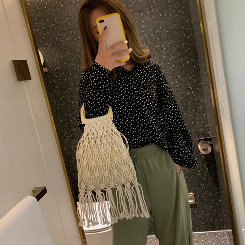 Женские сумки и кошельки ручной работы из хлопчатобумажной ткани с деревянной