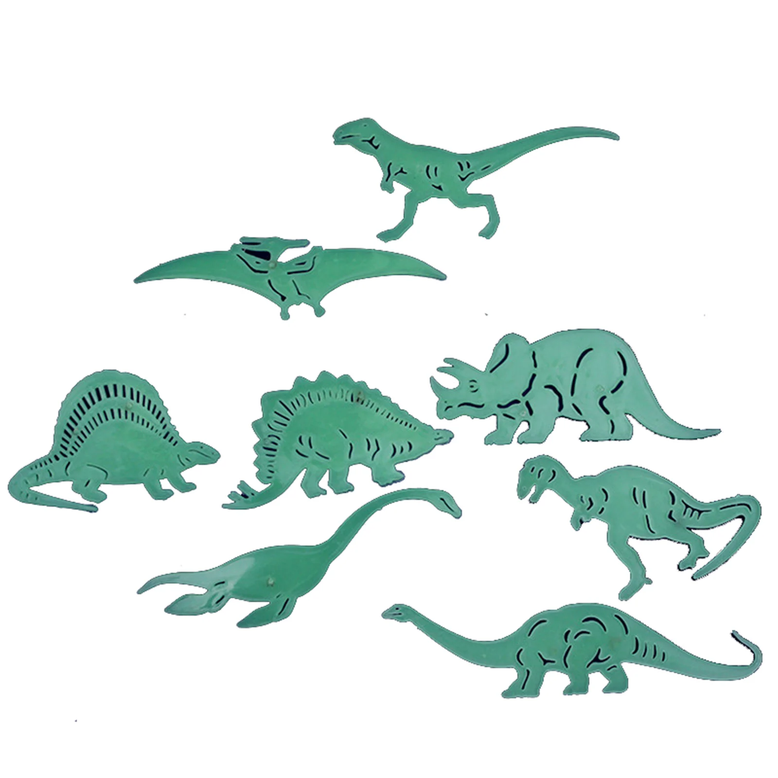 

9/8Pcs Glow In The Dark Dinosaur Luminous Stickers Stereo 3D Fluorescent Wall Stickers Fun Sticker For Kids THJ99
