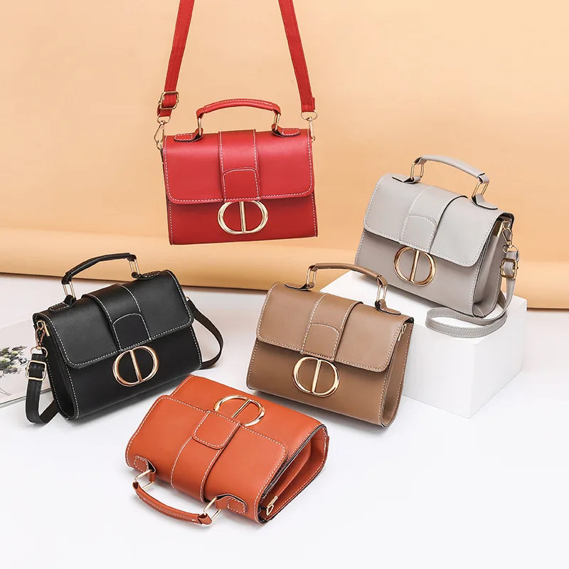 

Retro Solid Color Crossbody Bags for Women Large Capacity Shoulder Bag Ladies Luxury Handbags PU Leather Small Square Bags