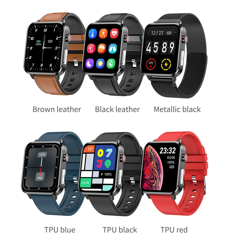 

Smart Watch ECG PPG Smartwatch 1.7inch HD Screen IP68 Fitness Tracker Temperature Sport For Men Women