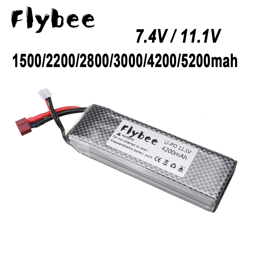Аккумулятор LIPO 7 4 В 2S 11 1 3S батарея 1500/2200/2800/3000/4200/5200 мАч для радиоуправляемых
