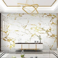 custom self adhesive waterproof mural wallpaper modern 3d gold foil marble abstract art wall sticker living room tv wall papers