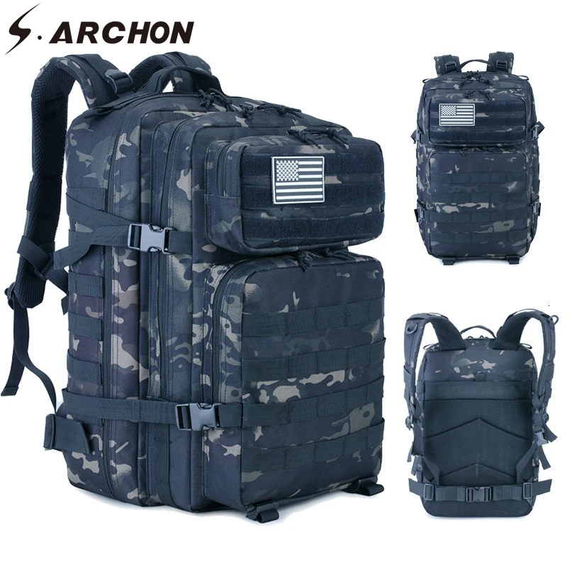 S.ARCHON 45L Тактический CP рюкзак Молл военные сумки Штурмовые рюкзаки для
