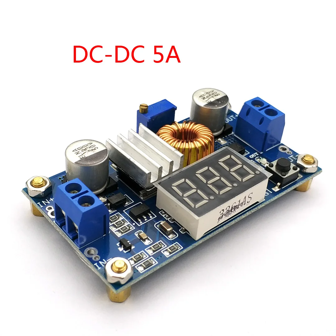 XL4015 DC 5A модуль регулятора напряжения 75 Вт Регулируемый понижающий с дисплеем