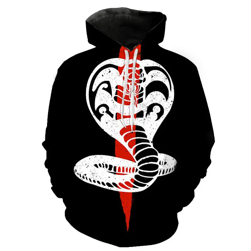 

Men's Hoodies Cobra Kai 3D Printing Casual Autumn Spring Women Sweatshirt Streetwear Harajuku Long Sleeve Children Tops