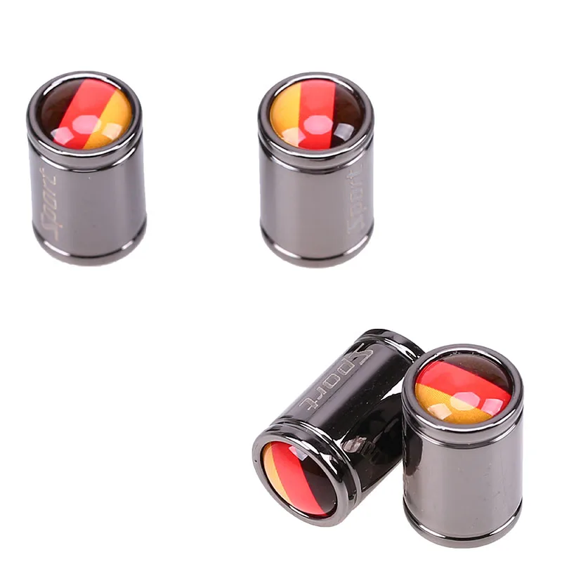 Универсальные колпачки на клапан для автомобильных шин 4 шт./компл. черный 7