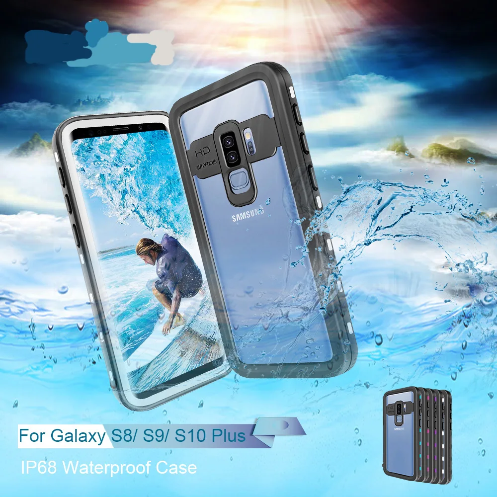 RedKoi IP68 Водонепроницаемый чехол для samsung Note 10 + 8 9 360 защитный Galaxy S8 S9 S10 Plus