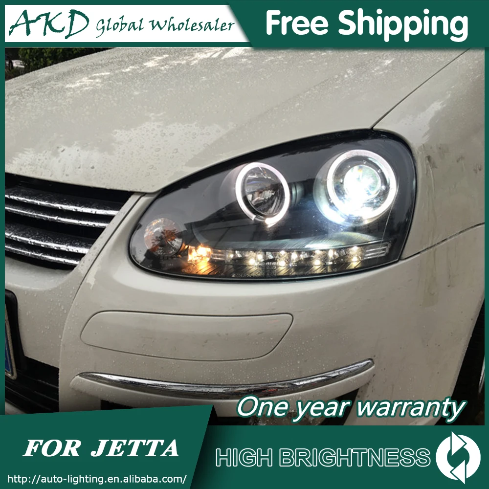 АКД стайлинга автомобилей для VW Jetta фары 2006-2010 Mk5 светодиодный задний фонарь DRL Bi