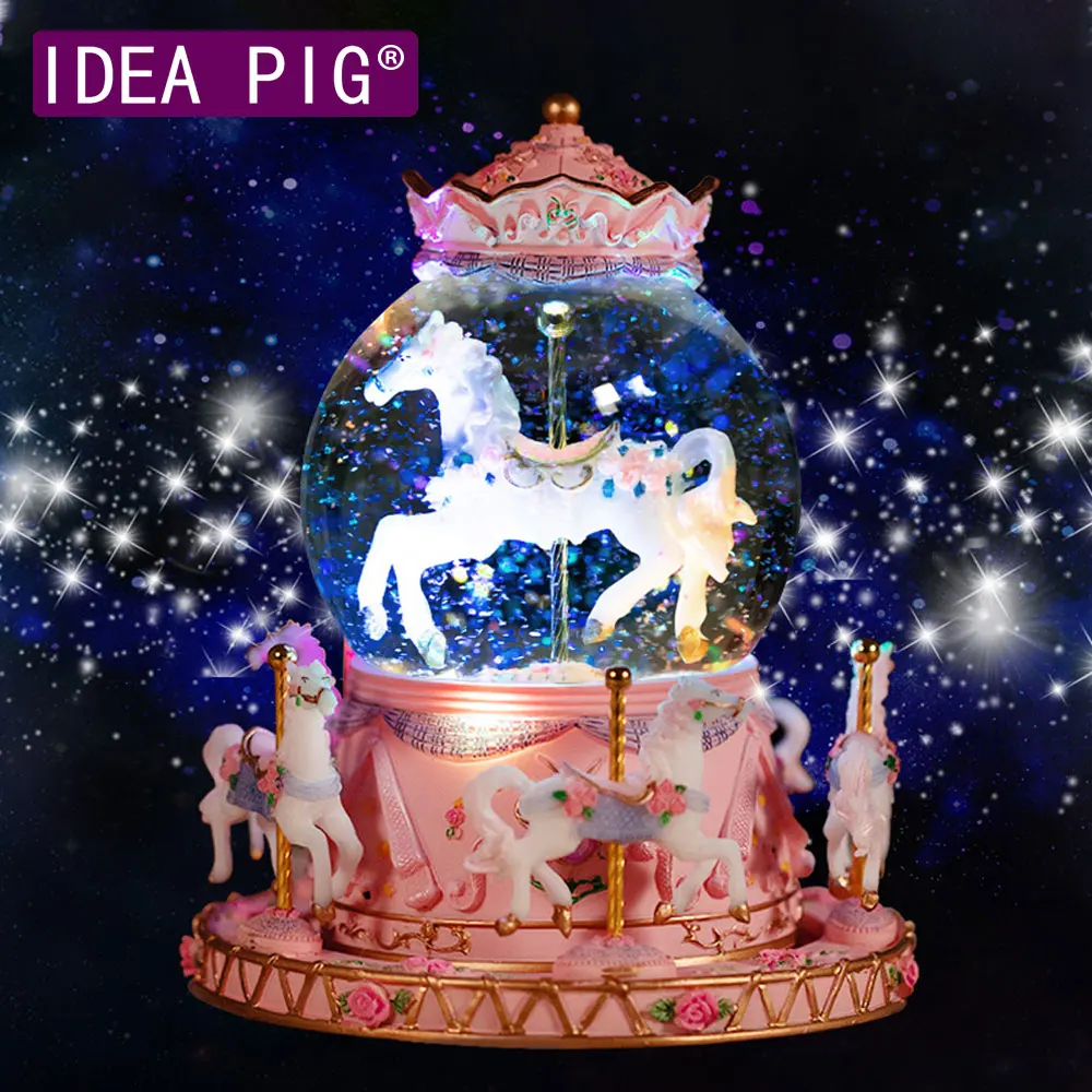 Merry Go круглые музыкальные коробки геометрические украшения детской комнаты