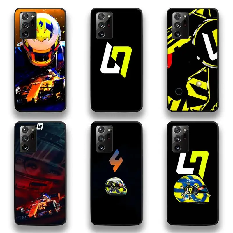 

F1 racing Lando Norris Racing Phone Case For Samsung Galaxy Note20 ultra 7 8 9 10 Plus lite M51 M21 M31 J8 2018 Prime