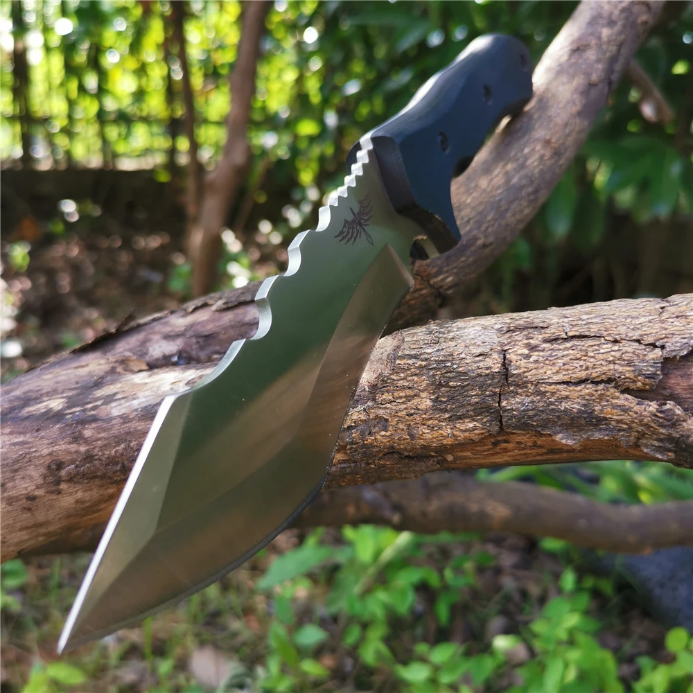 Боевой нож 8CR13MOV из нержавеющей стали с фиксированным лезвием натуральная