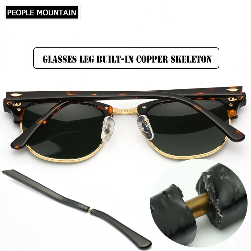 Оправа ацетатная Pilot стеклянные линзы солнцезащитные очки унисекс ретро